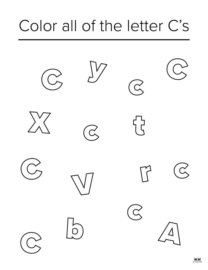 Letter C Worksheets 50 FREE Printables Printabulls