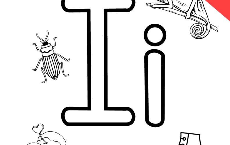 Letter I Coloring Pages FREE Printable In The Bag Kids Crafts
