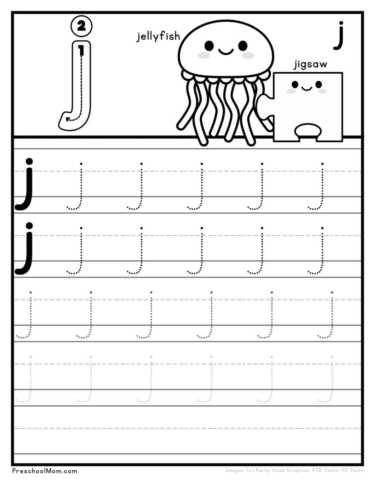 letter j printable