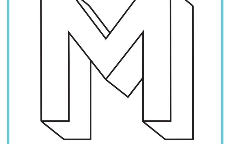 Letter M Coloring Pages