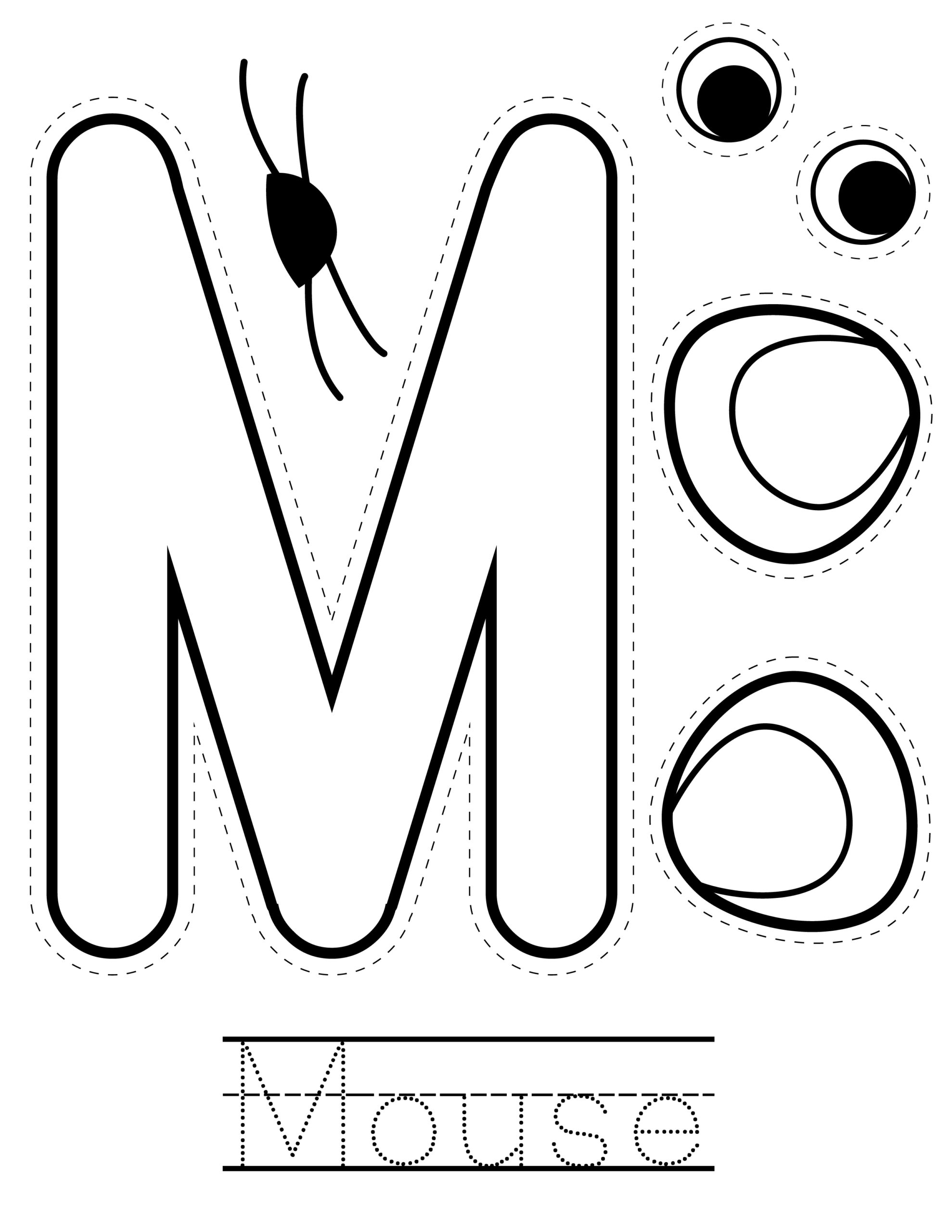 Letter M Craft Mouse Activity Homeschooling Preschool