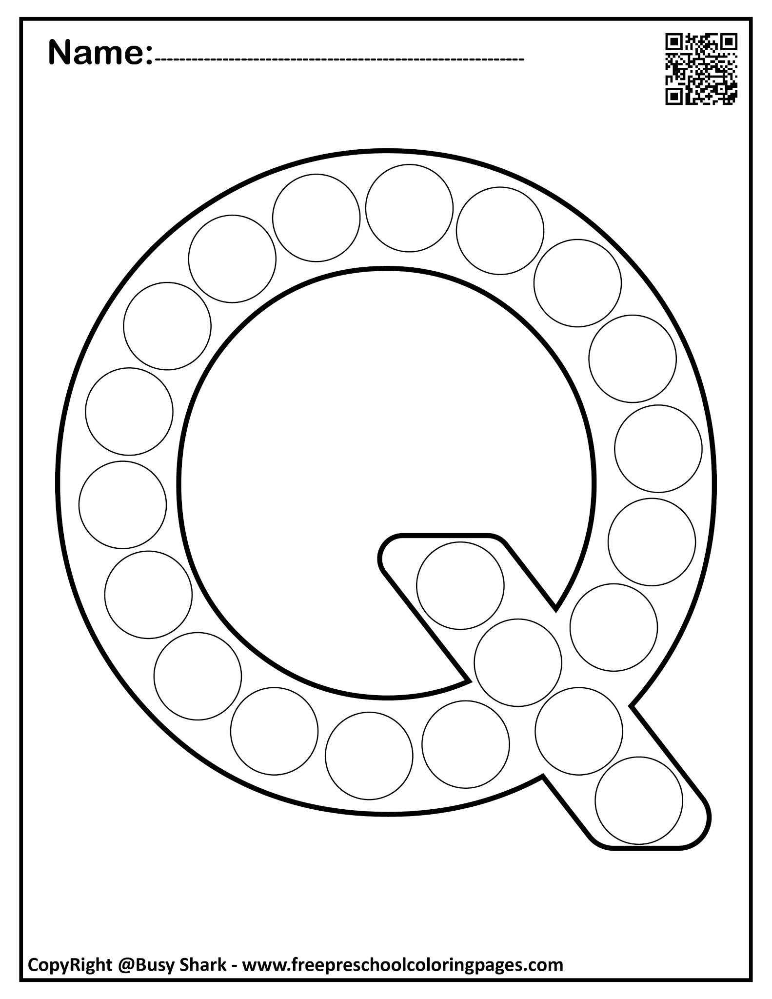 letter q printable