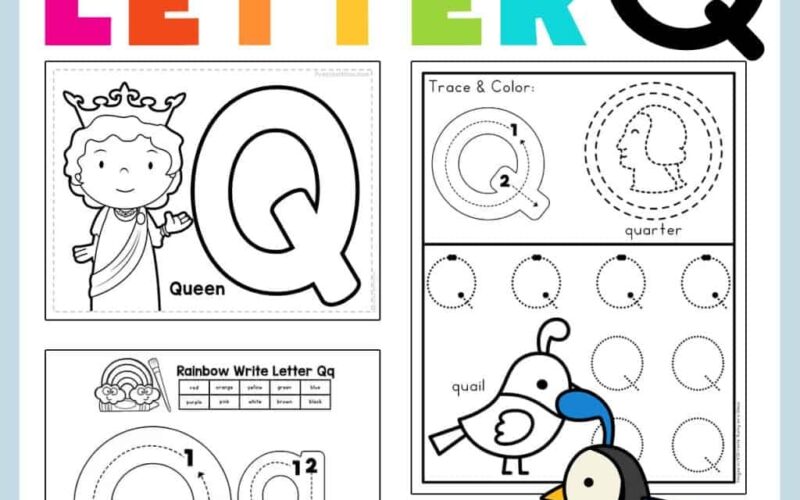 Letter Q Preschool Printables Preschool Mom
