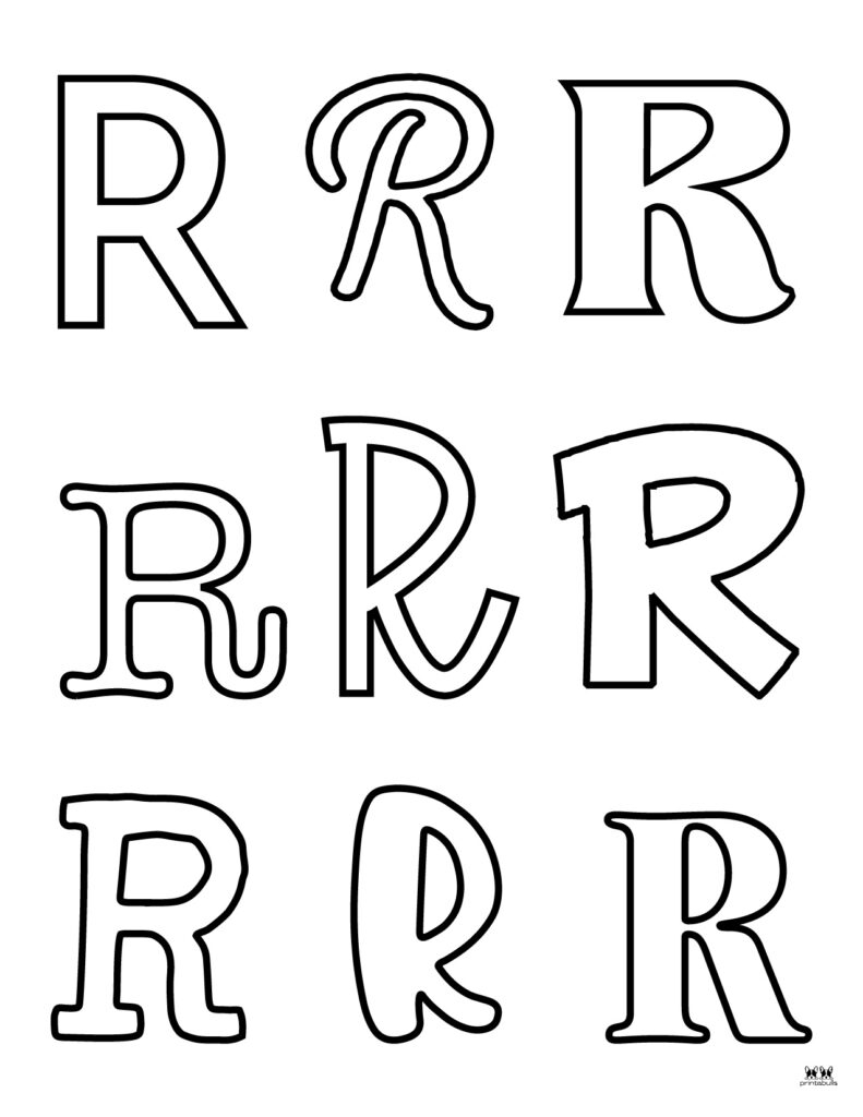 letter r printable