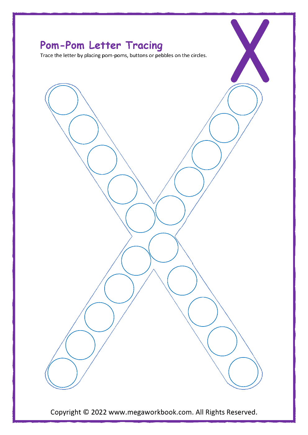 letter x printable