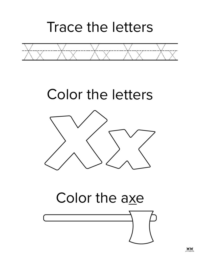 Letter X Worksheets 50 FREE Printables Printabulls