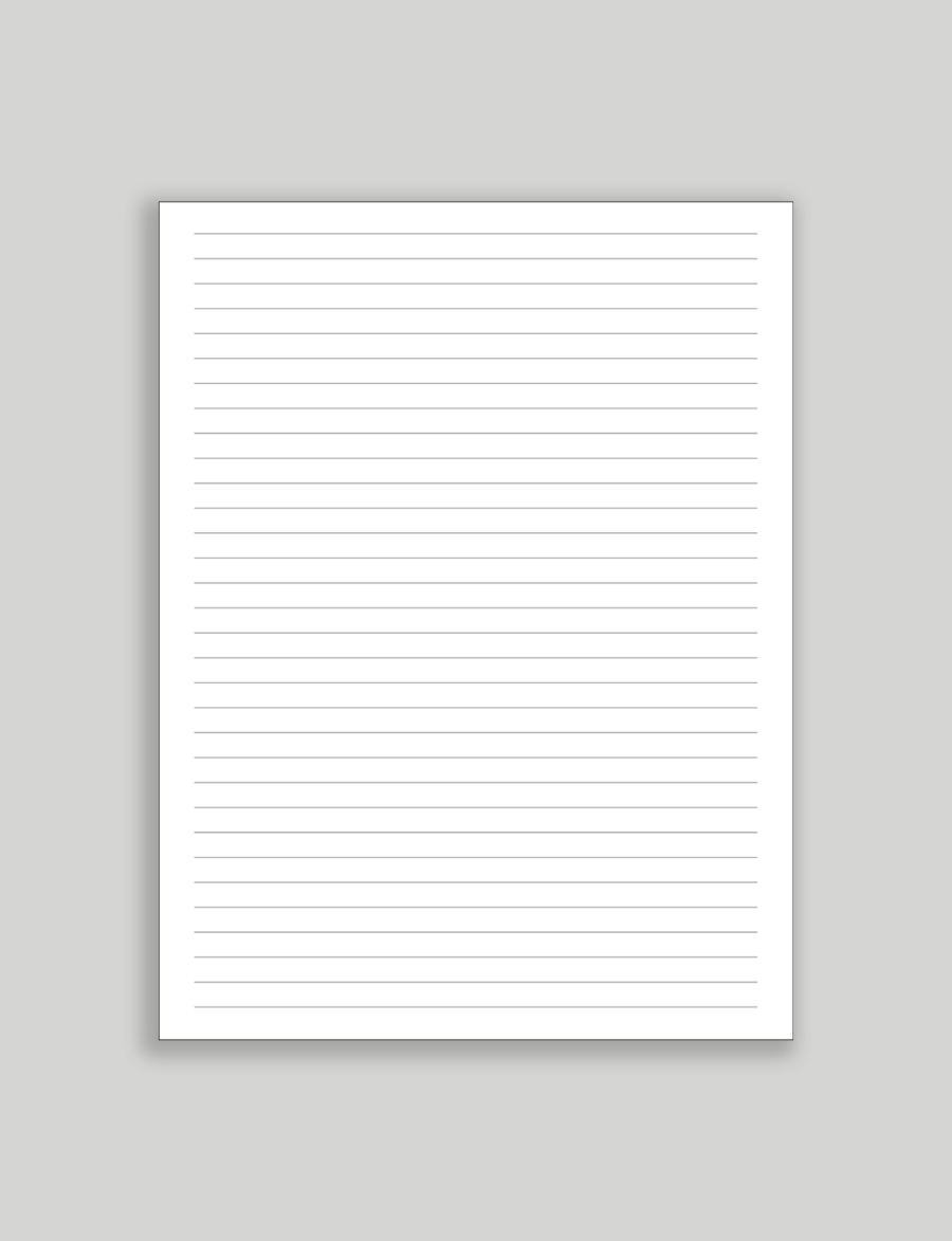 lined sheets of paper printable