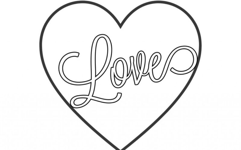 Love Heart Coloring Pages Free Printables What Mommy Does