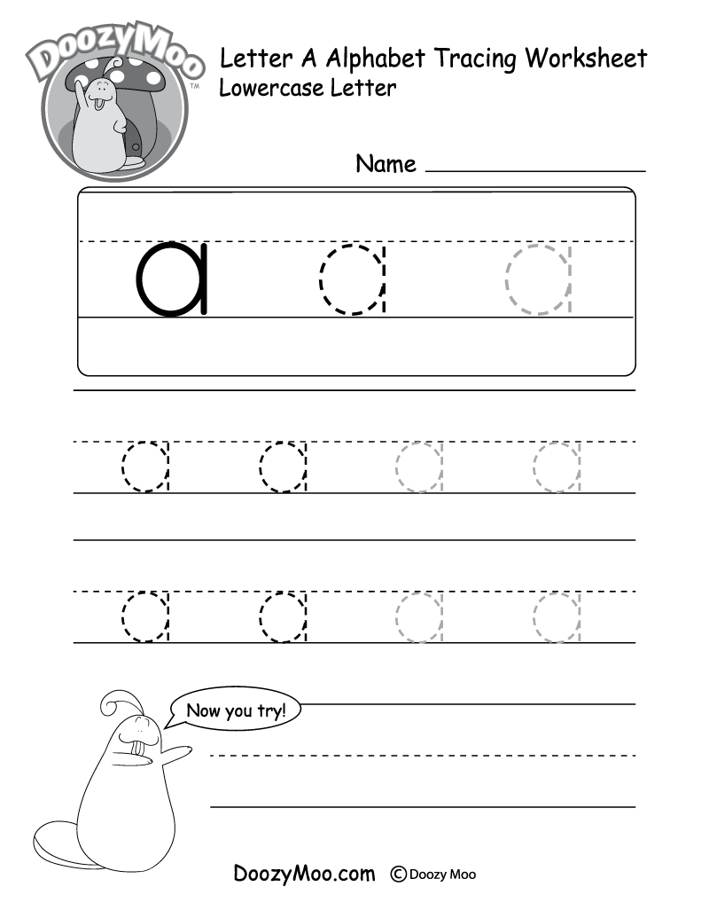 traceable letter printables