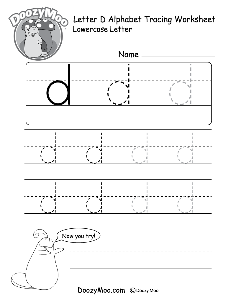 letter tracing free printables
