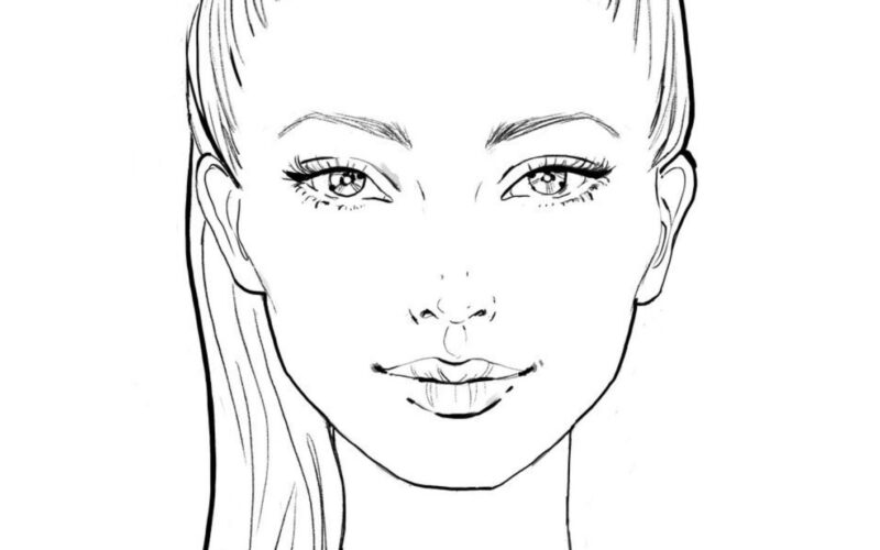 Makeup Face Chart Face Chart Practice Sheets Printable Makeup Practice Sheets Blank Face Chart Printable Blank Make Up Chart Download Etsy