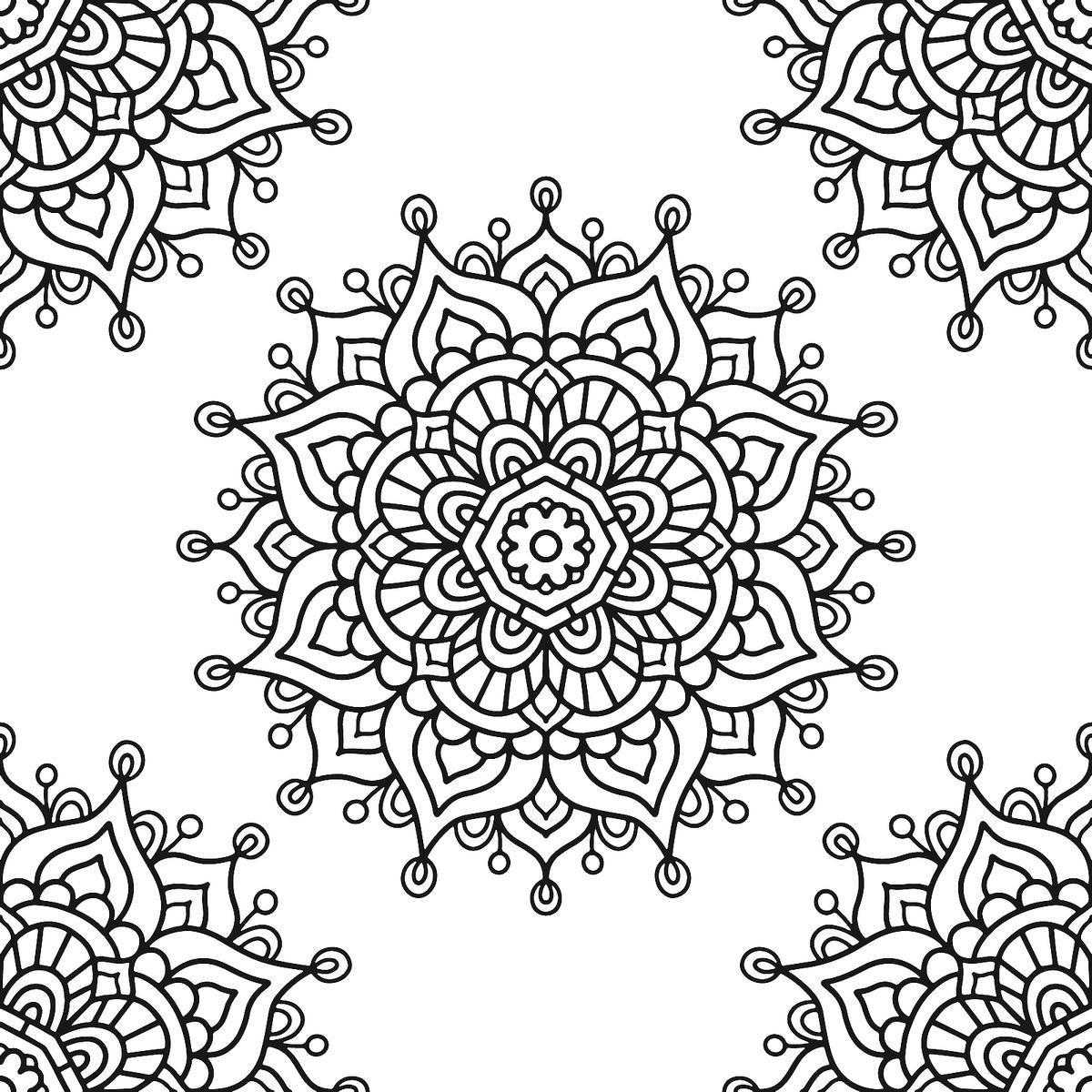 free printable mandala coloring sheets