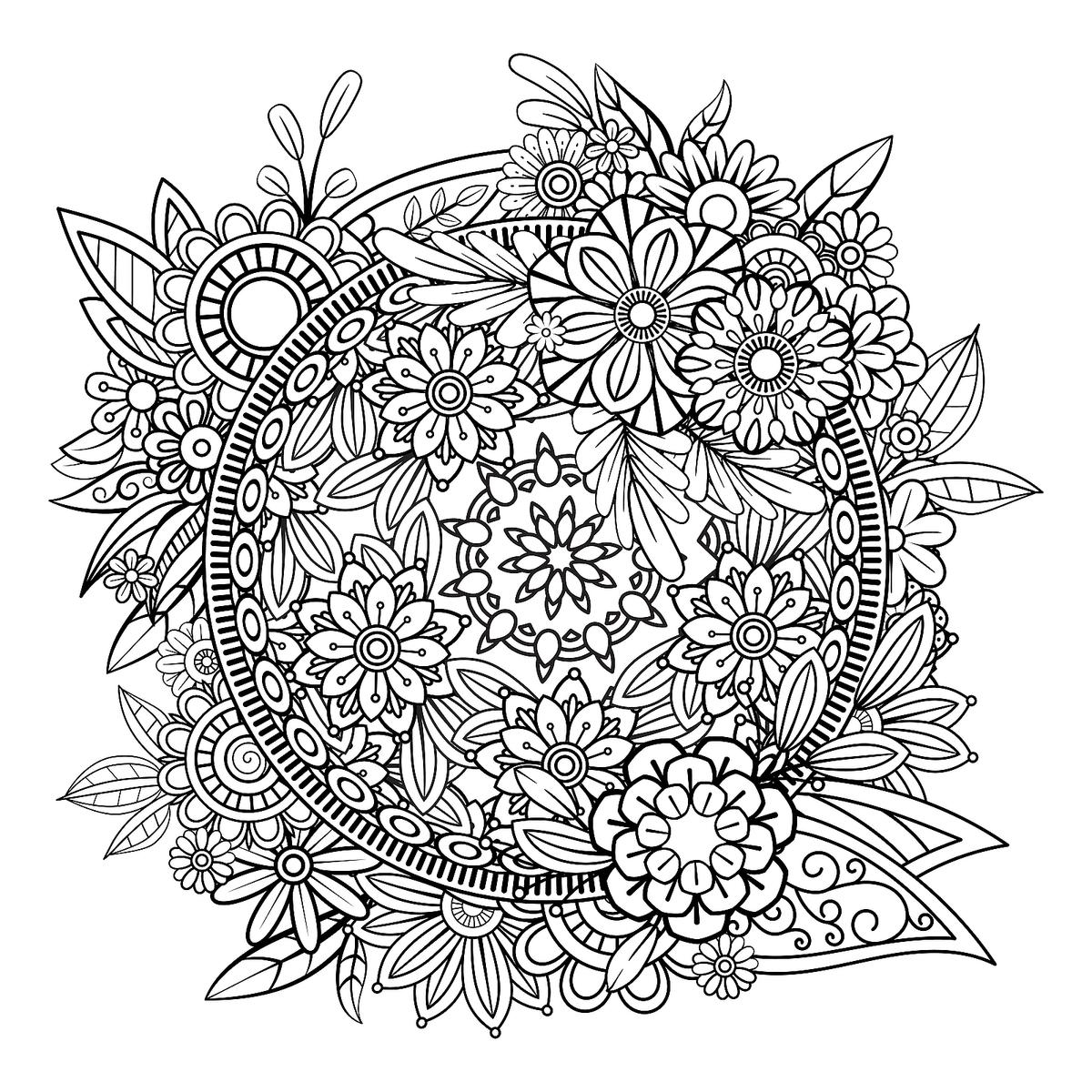 coloring pages mandala printable