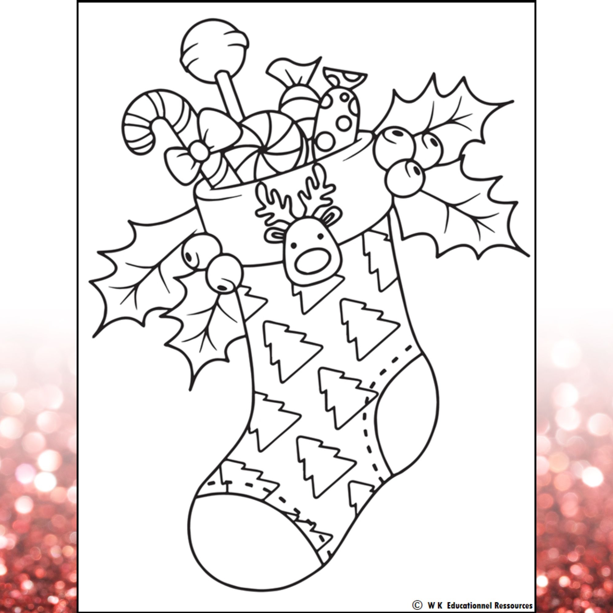holiday coloring pages printable