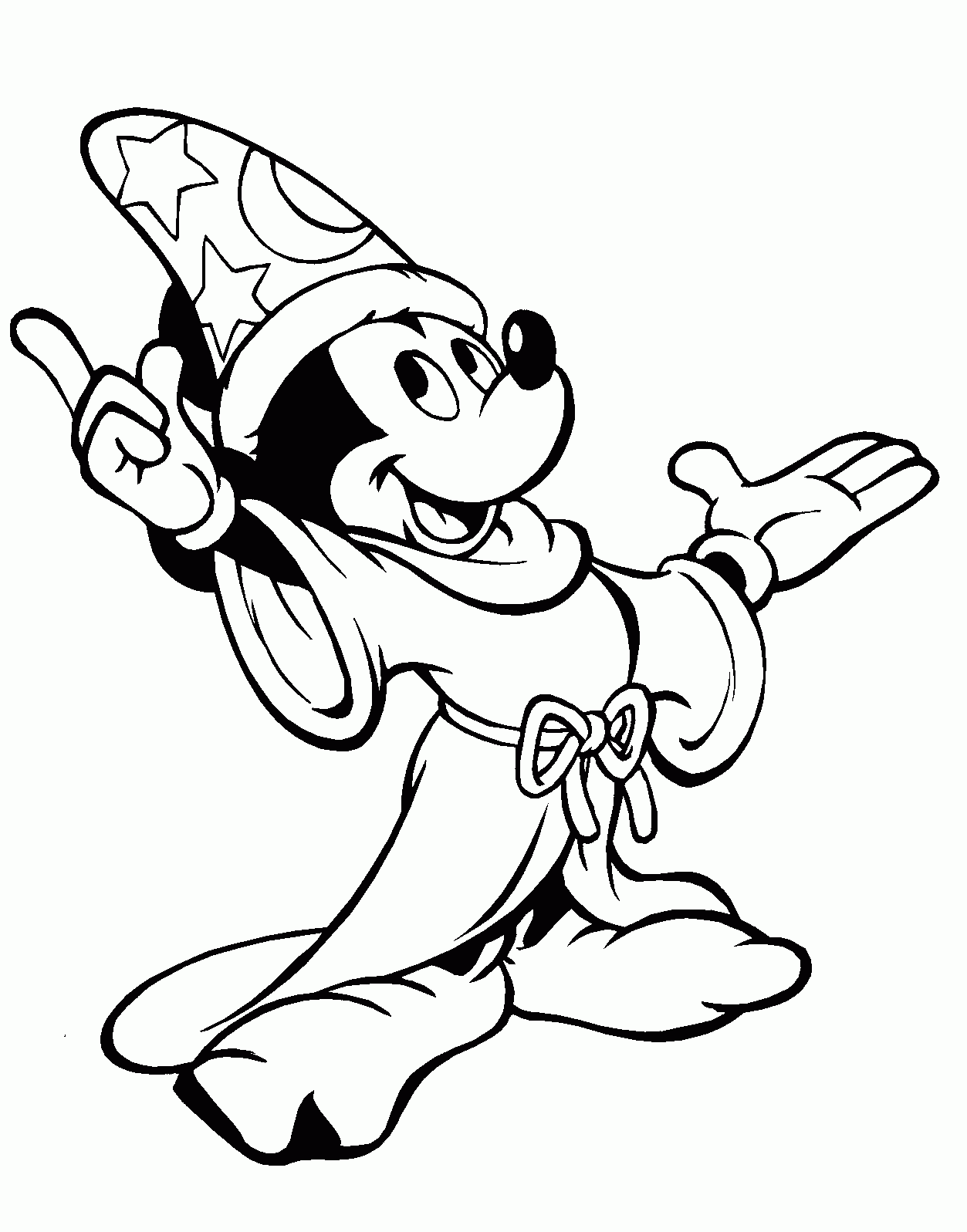 Mickey Mouse Fantasia Mickey Mouse Coloring Pages