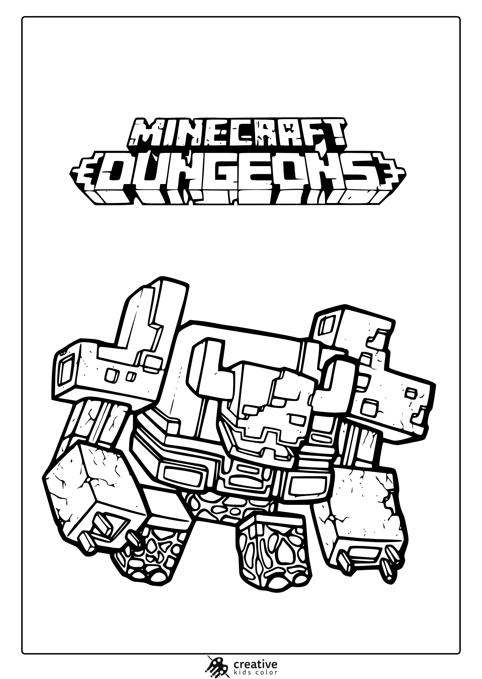 minecraft printable coloring pages
