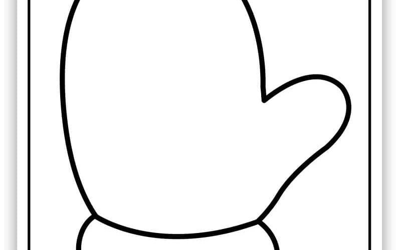 Mitten Templates Free PDF Printables Simply Love Coloring