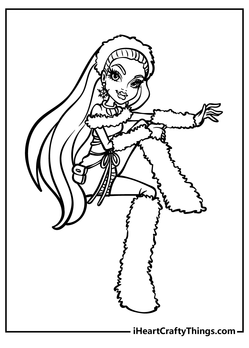 monster high coloring printables