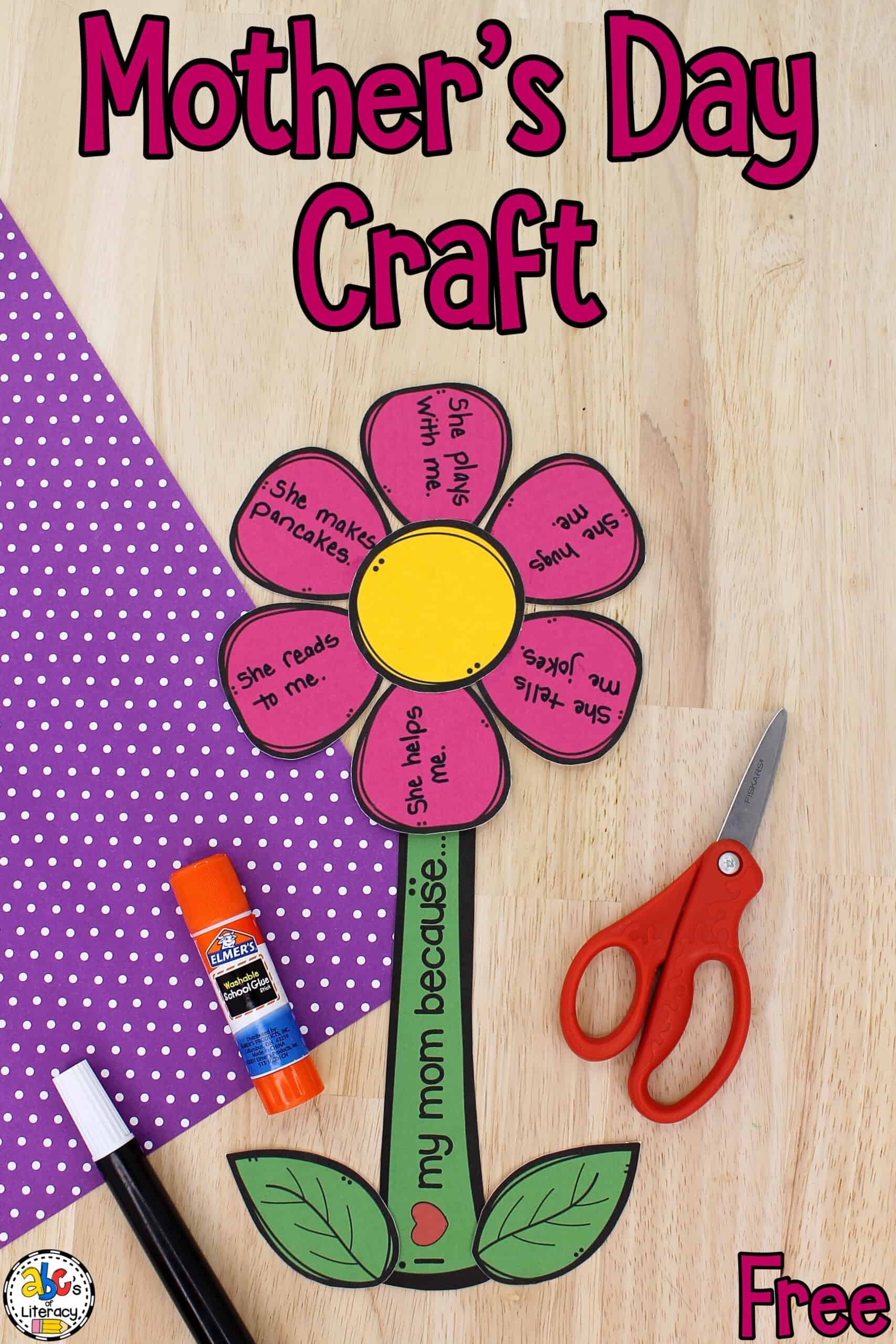 printable mothers day craft template