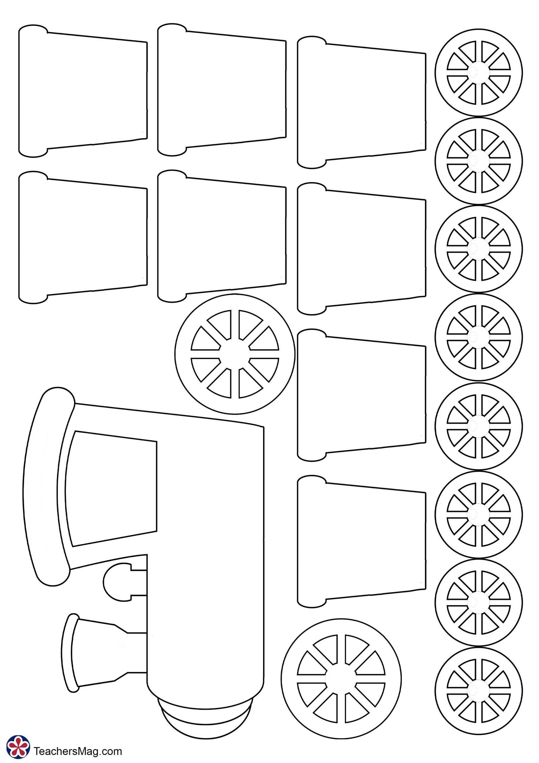 printable train template