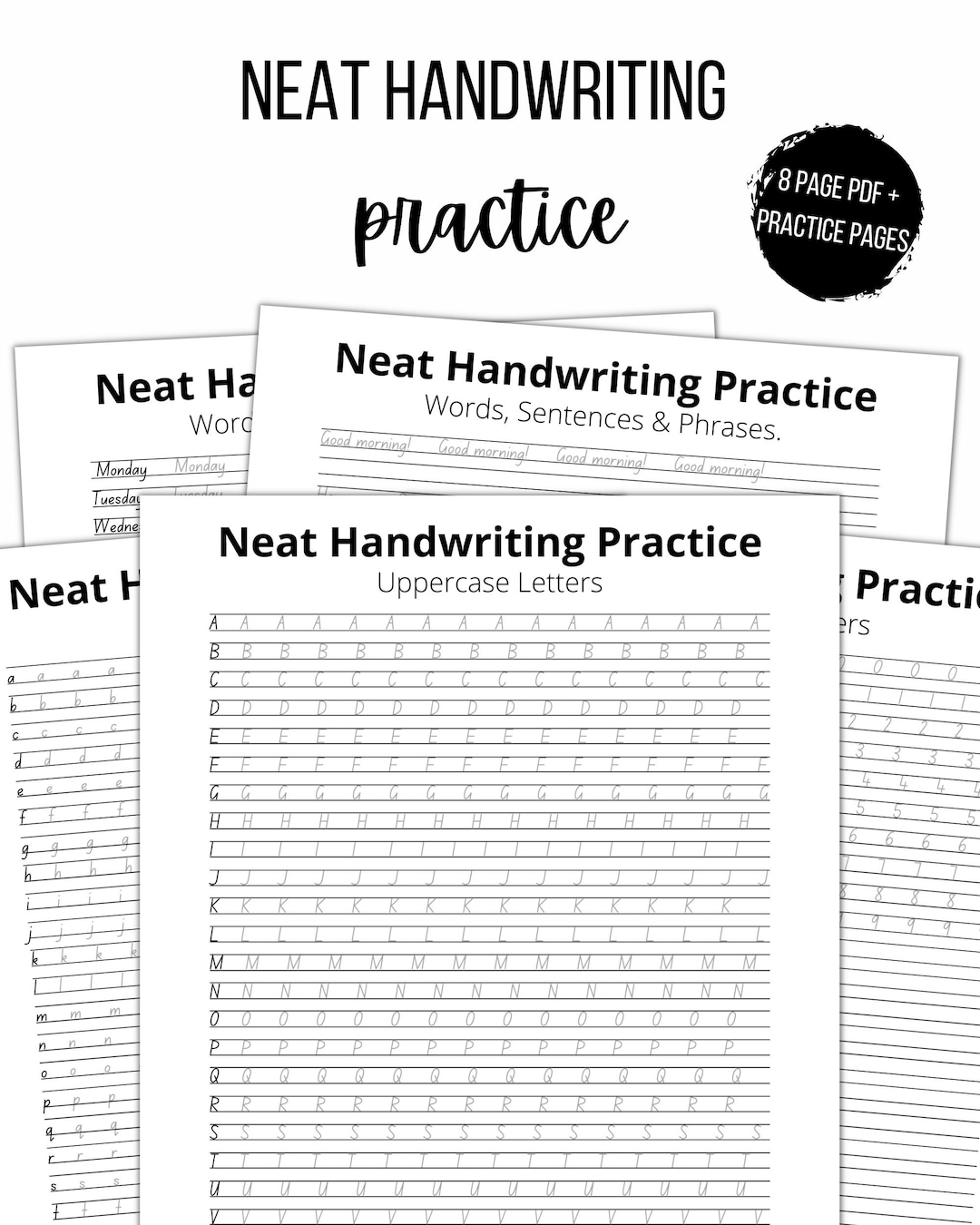 handwriting practice sheets printable