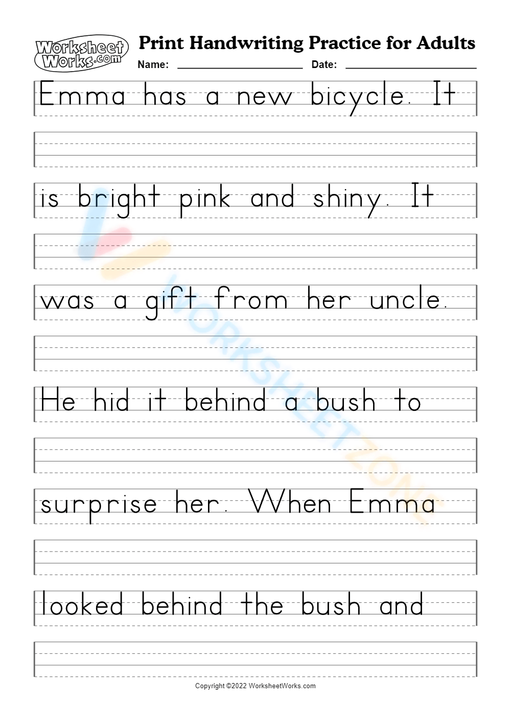 Neat Handwriting Worksheets Printable