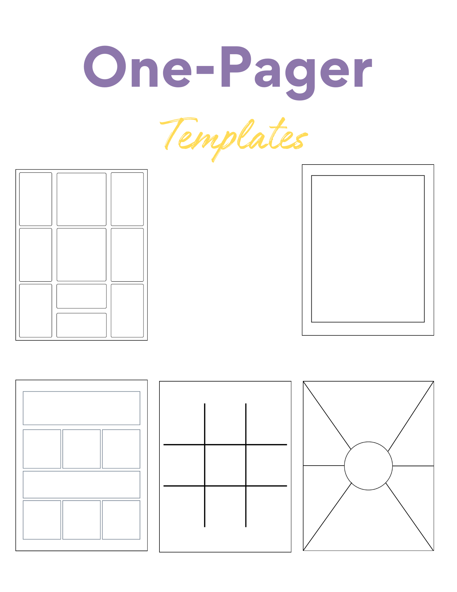 printable one pager template printable one pager template