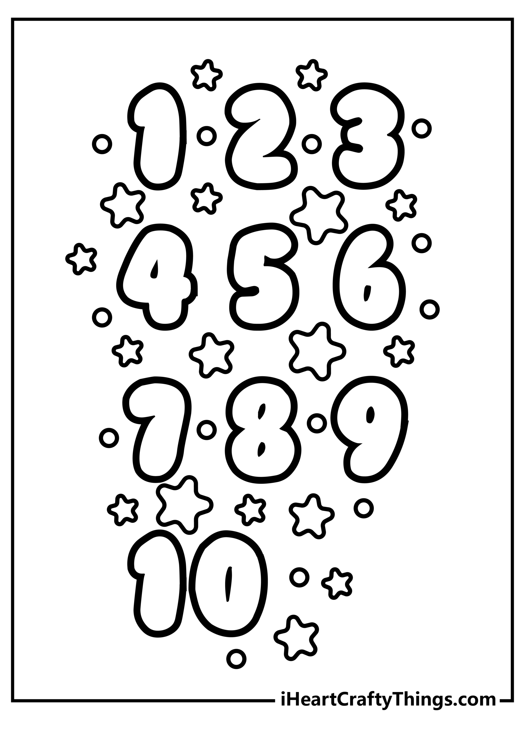 Number Coloring Pages 100 Free Printables  Number Coloring Pages 100 Free Printables