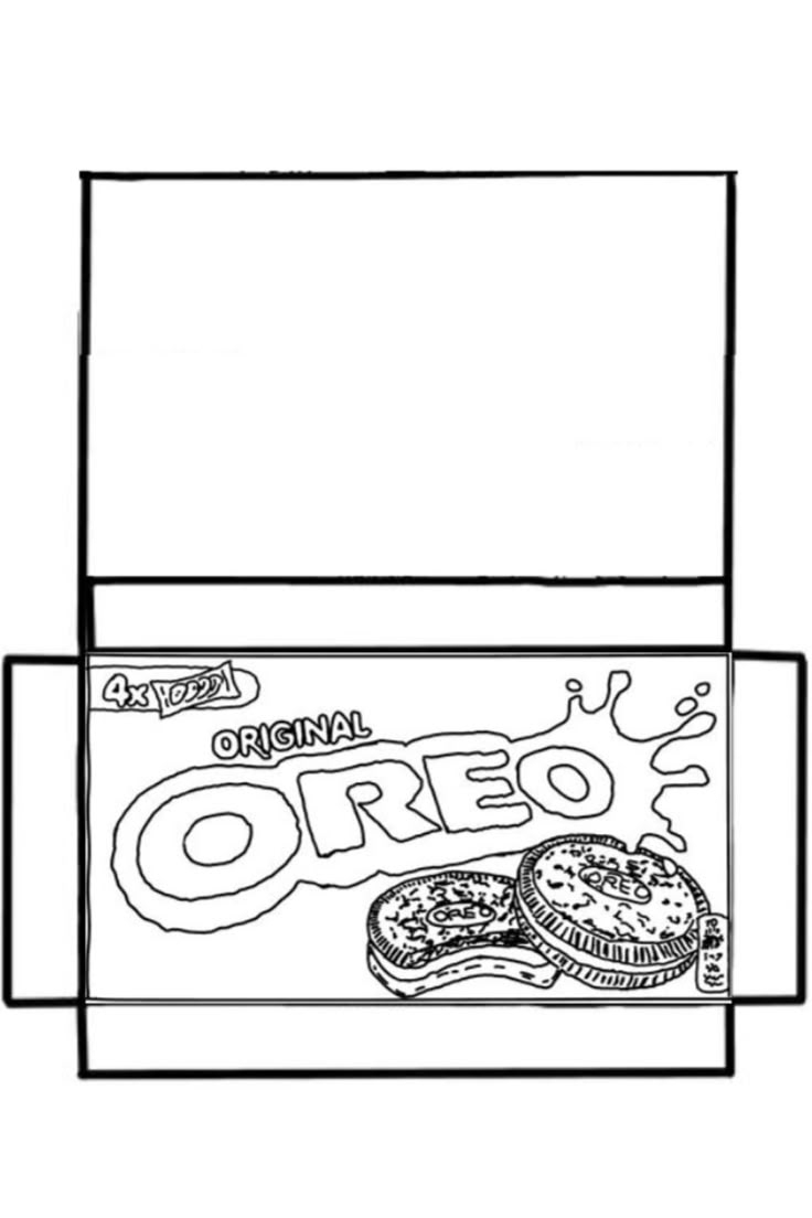 Oreo Paper Squishy Template Oreo Paper Squishy Template
