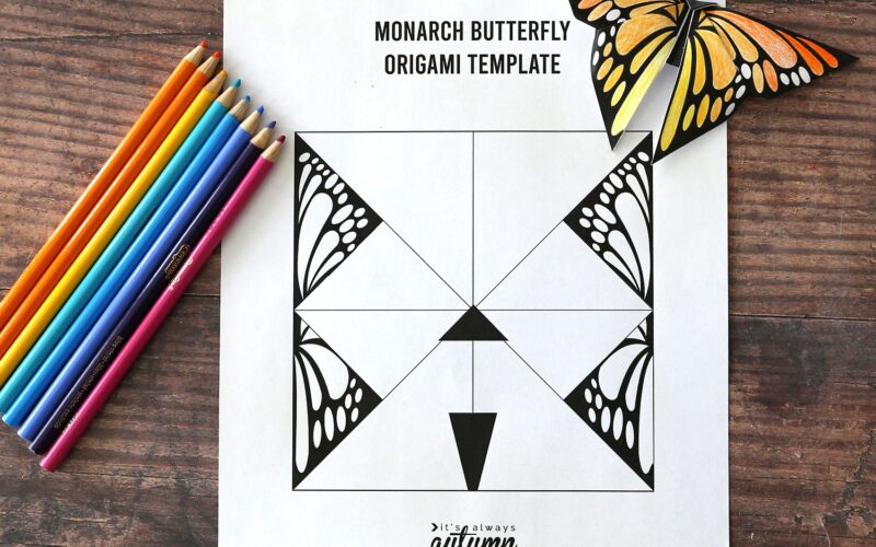 Origami Butterfly Printable Templates It s Always Autumn