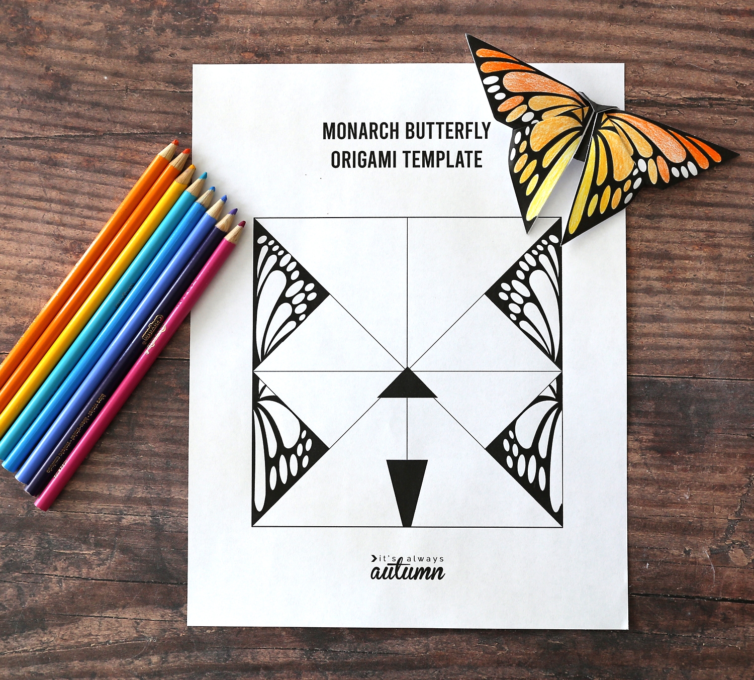 Origami Butterfly Printable Templates It s Always Autumn Origami Butterfly Printable Templates It s Always Autumn