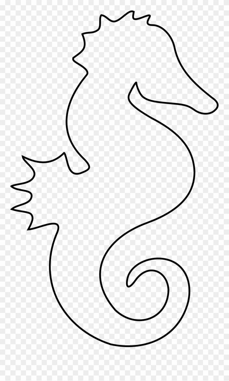 Other Popular Collections Seahorse Template Clipart 1123296 PinClipart