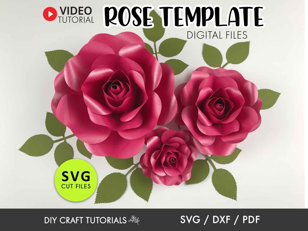 rose template printable
