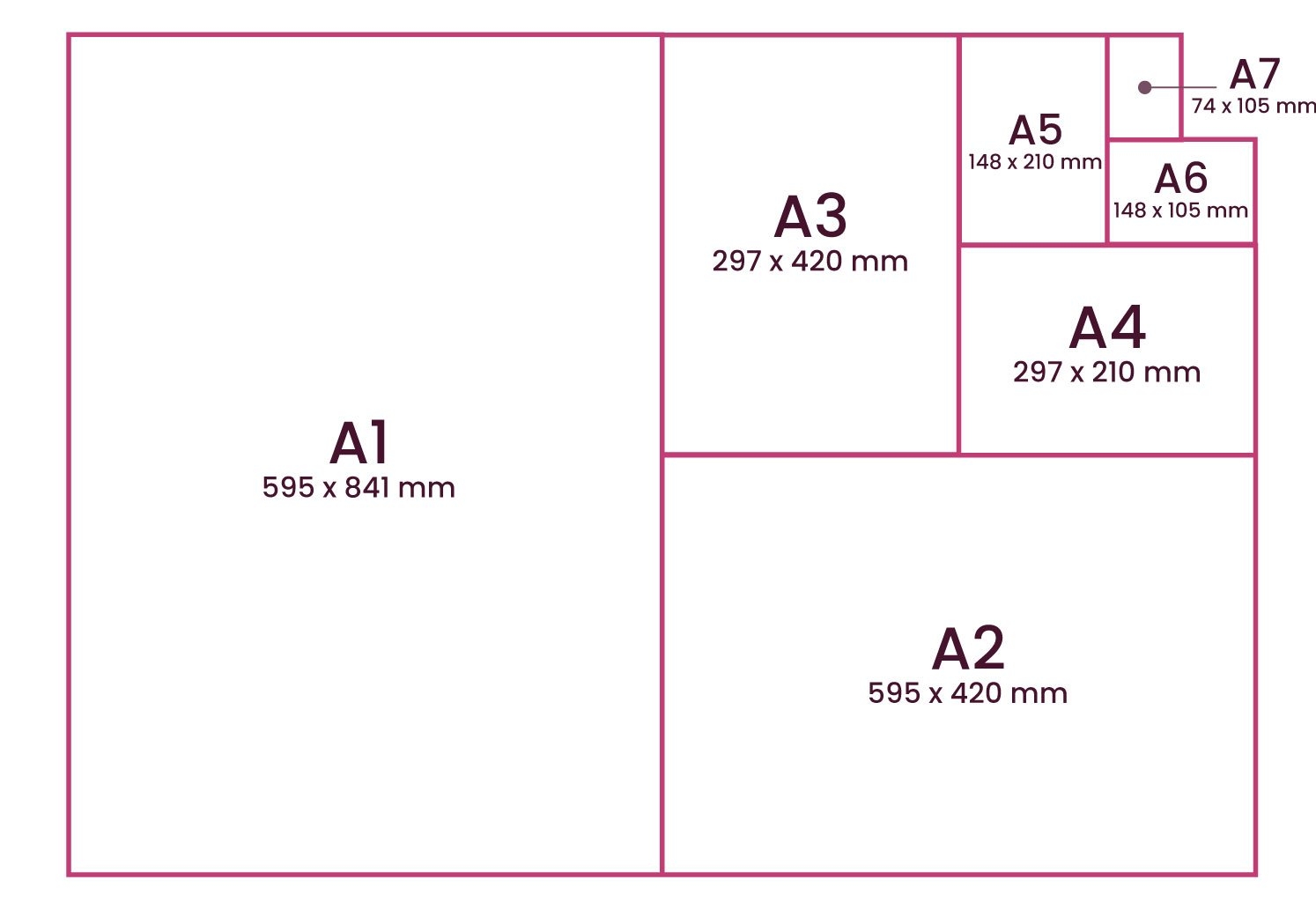 printable paper size chart