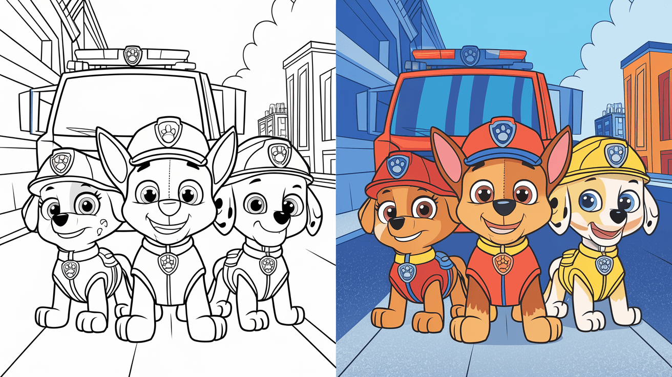 paw patrol coloring book printable