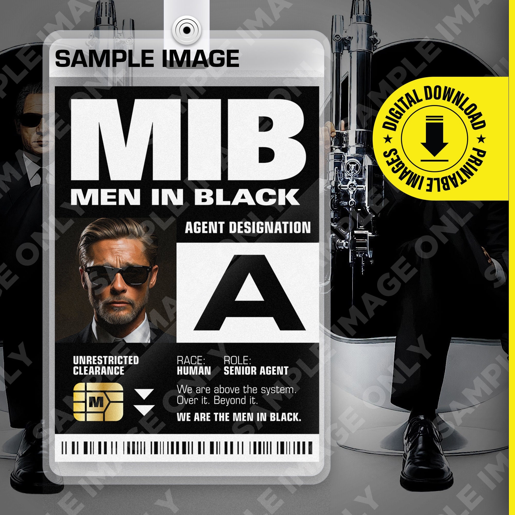 free printable mib badge template