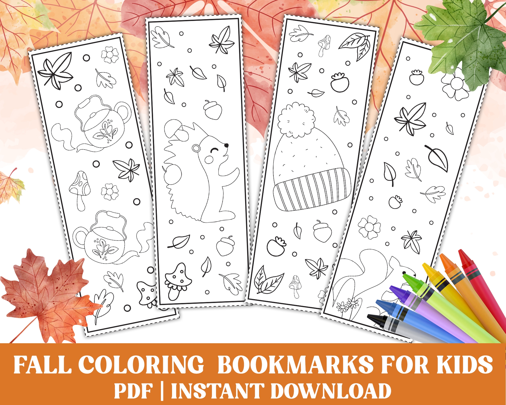 printable bookmarks to color
