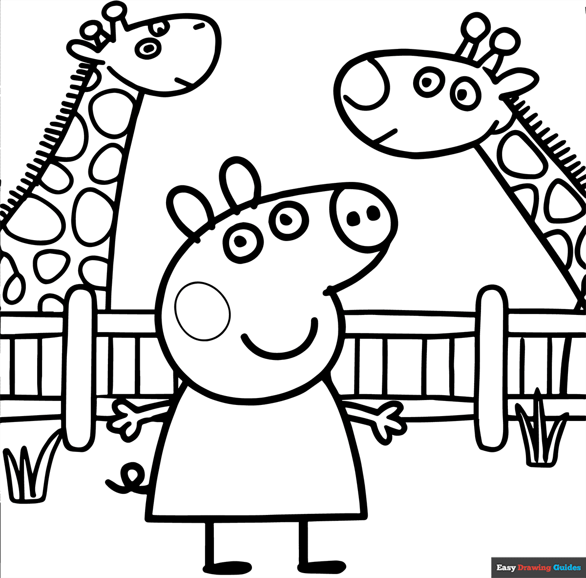 printable peppa pig coloring pages