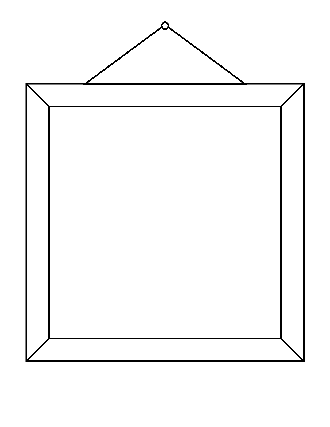 picture frame template printable