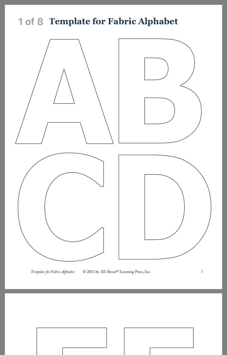 block letter a printable