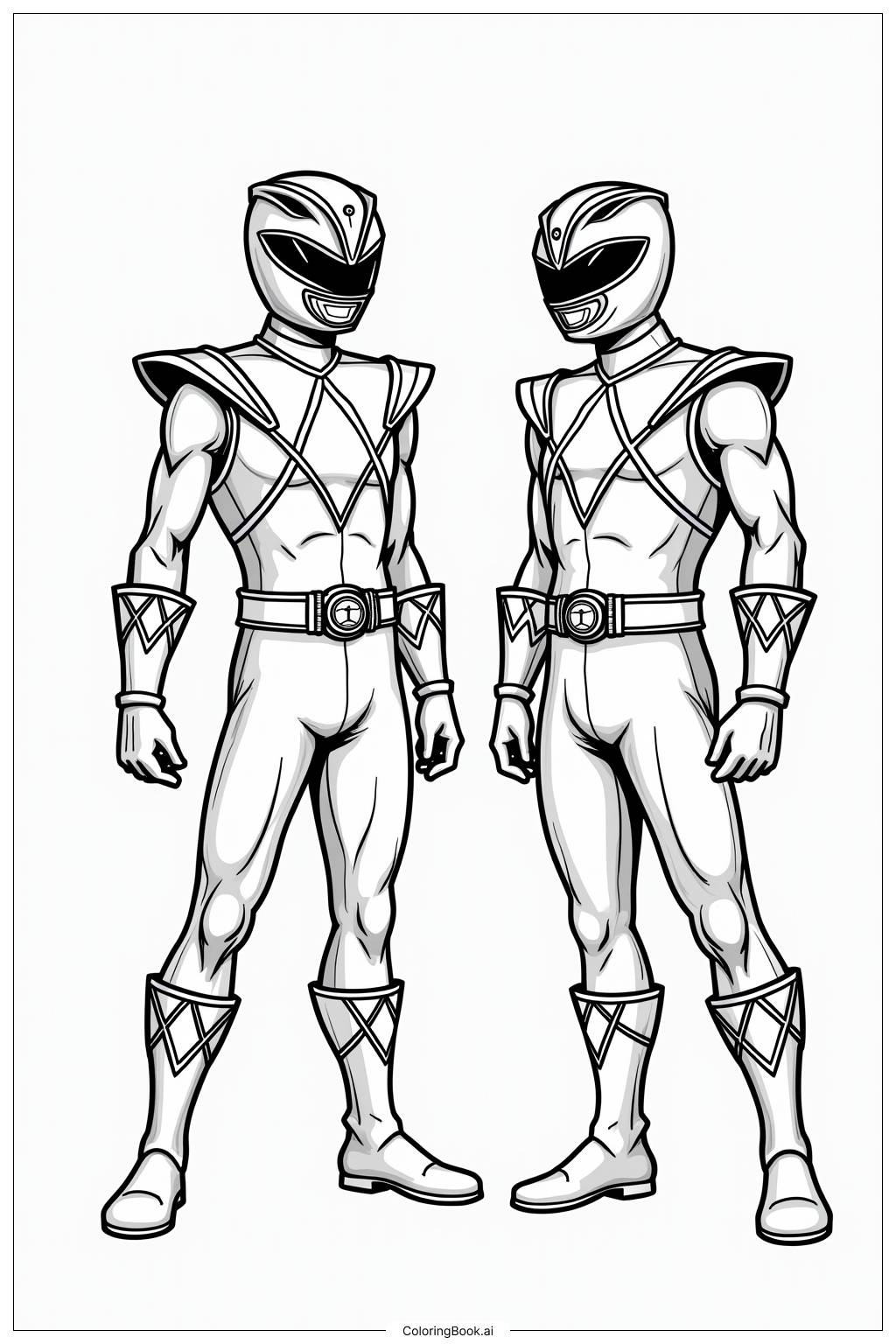 power ranger printable coloring pages