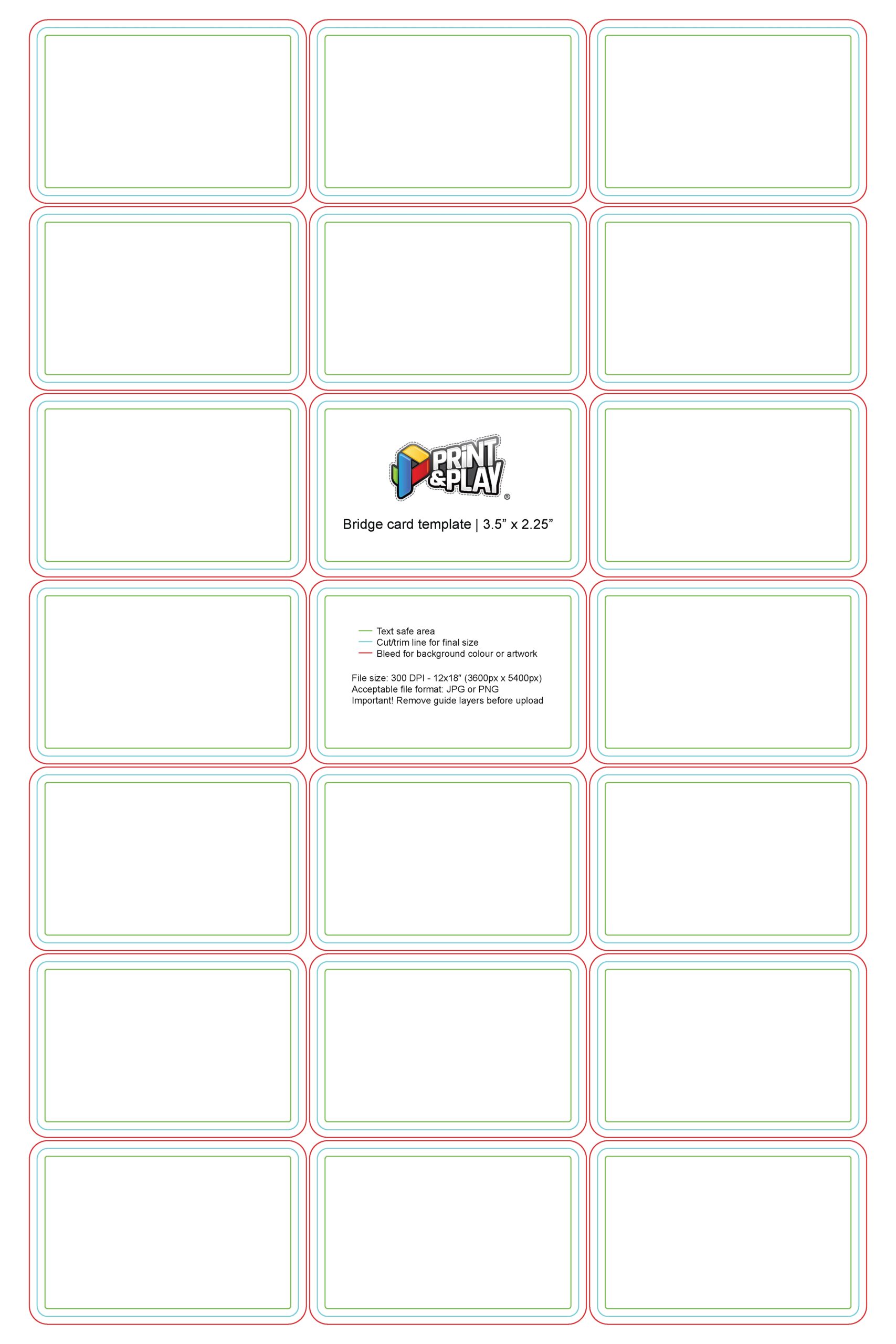 Playing Cards Formatting Templates Print Play Playing Cards Formatting Templates Print Play