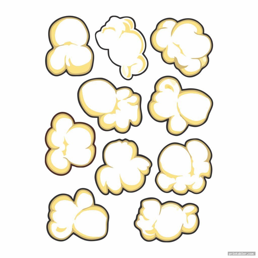 Popcorn Template Free Printable