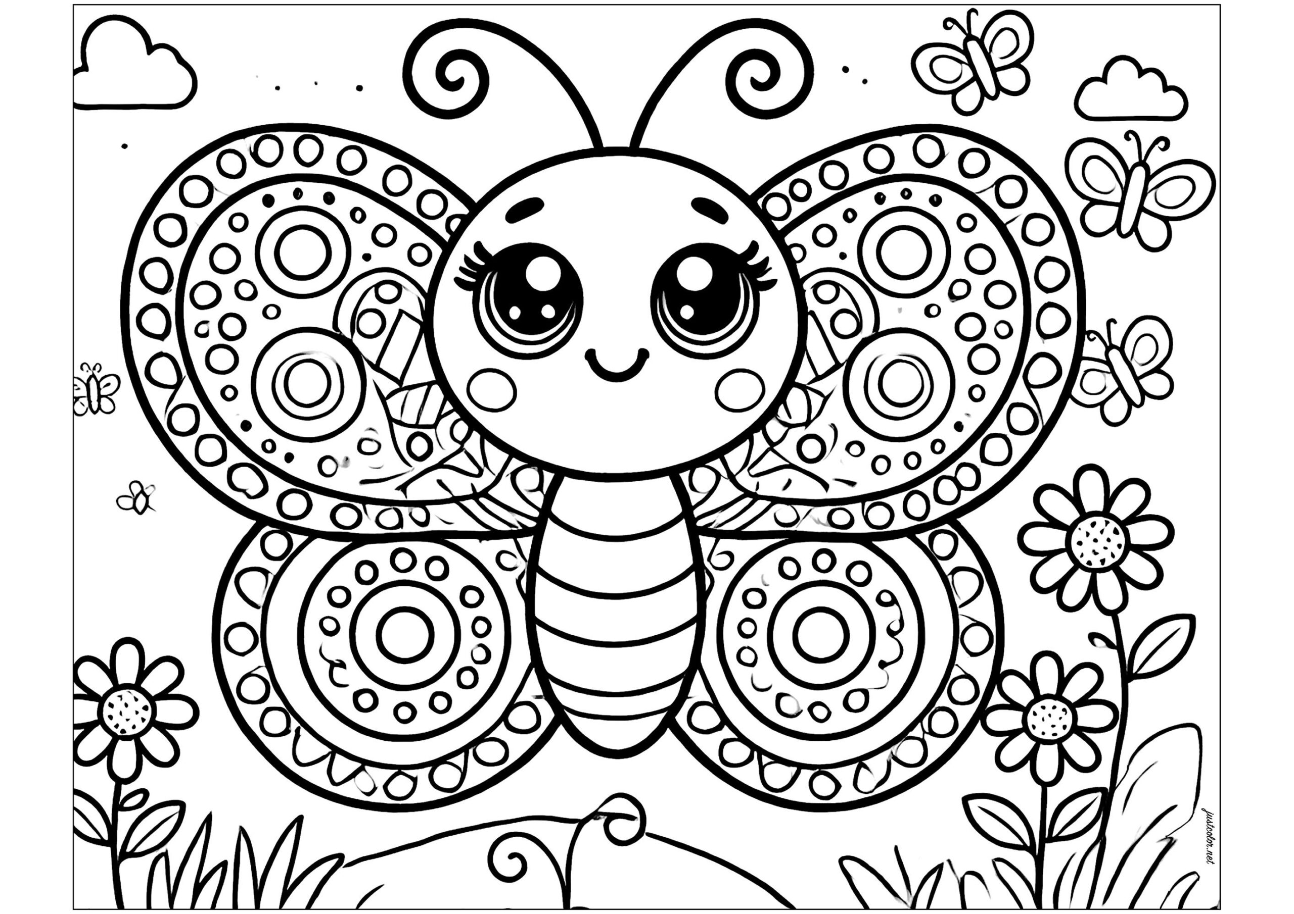 butterfly coloring pages free printable
