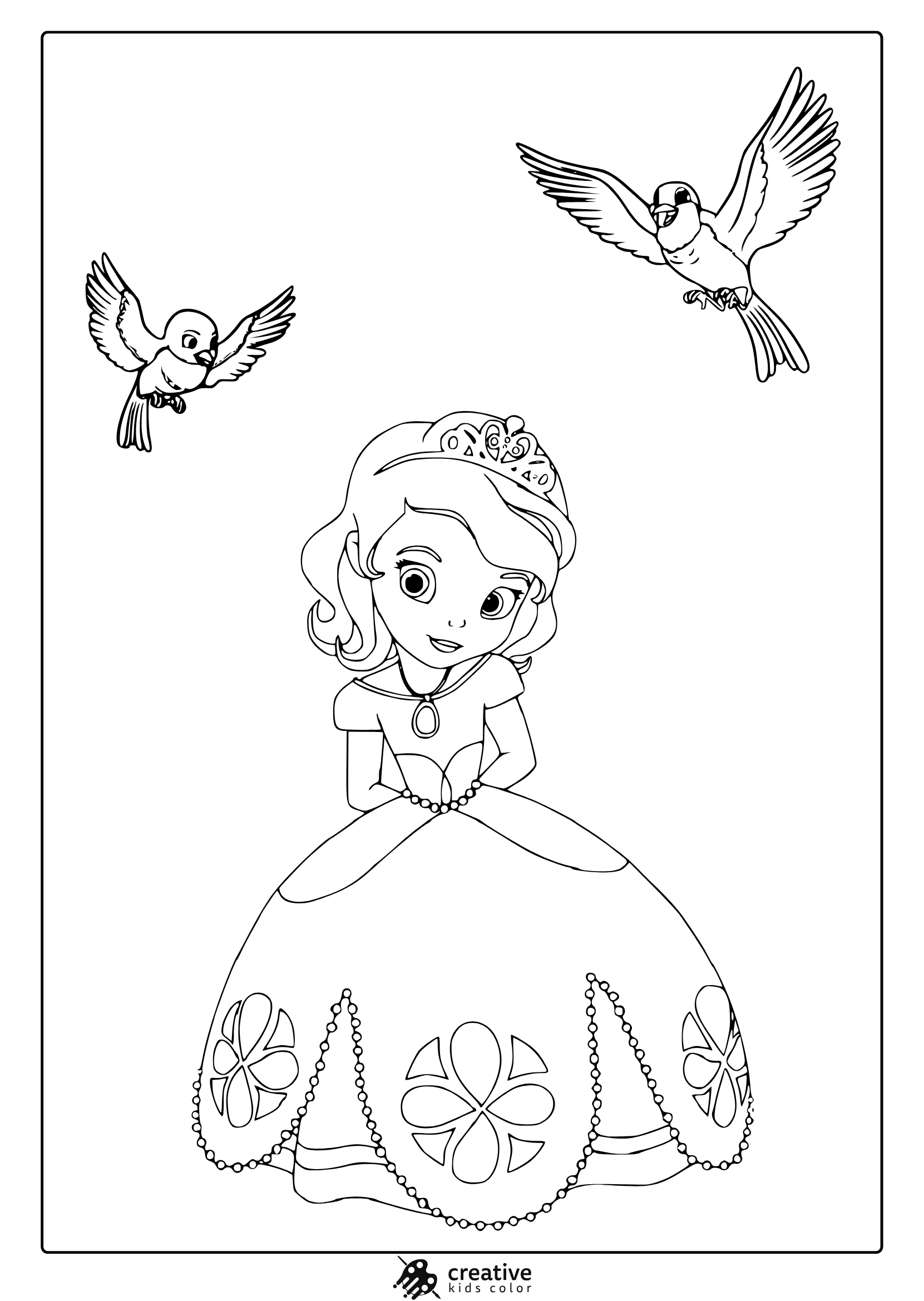 princess coloring pictures printable