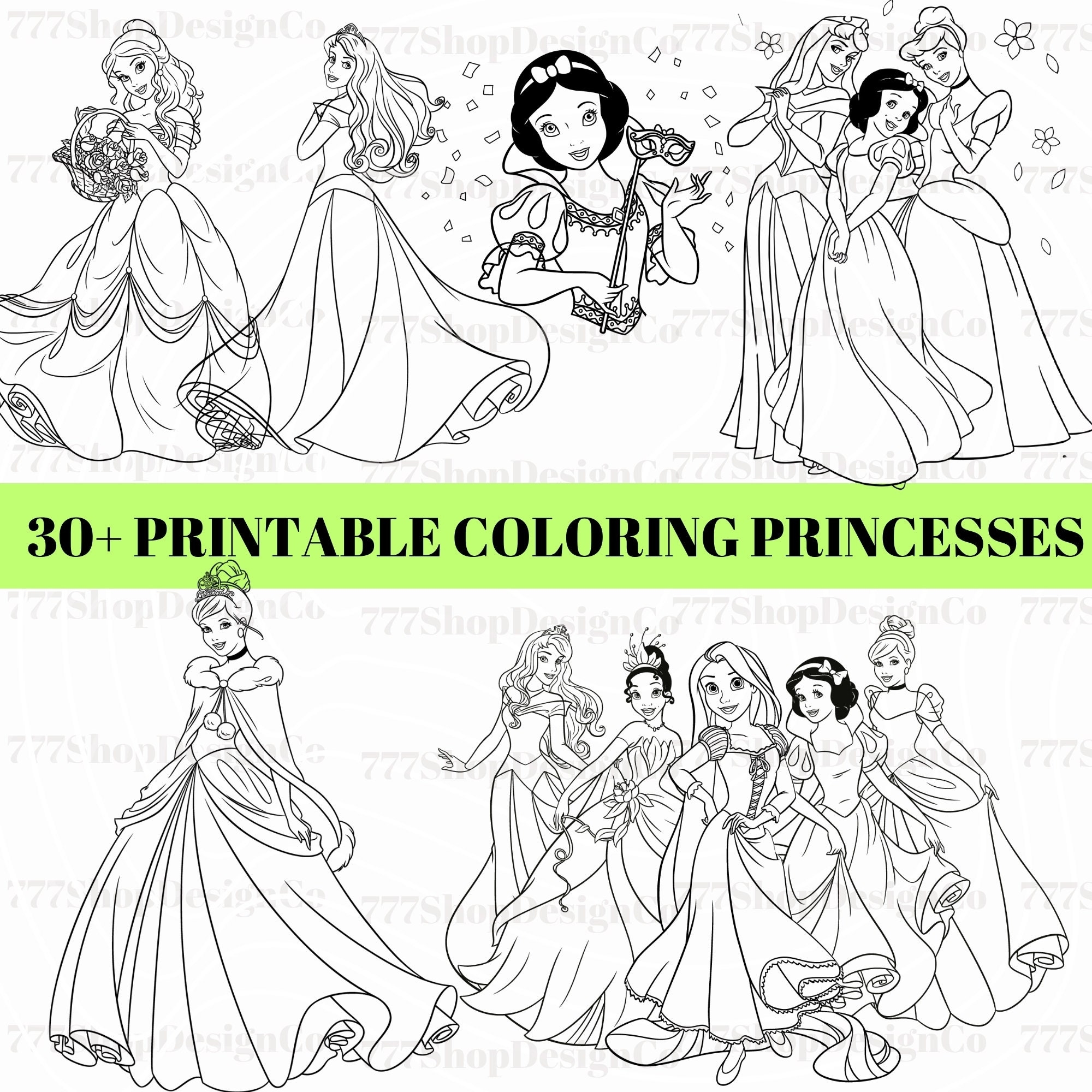 printable coloring sheets princess