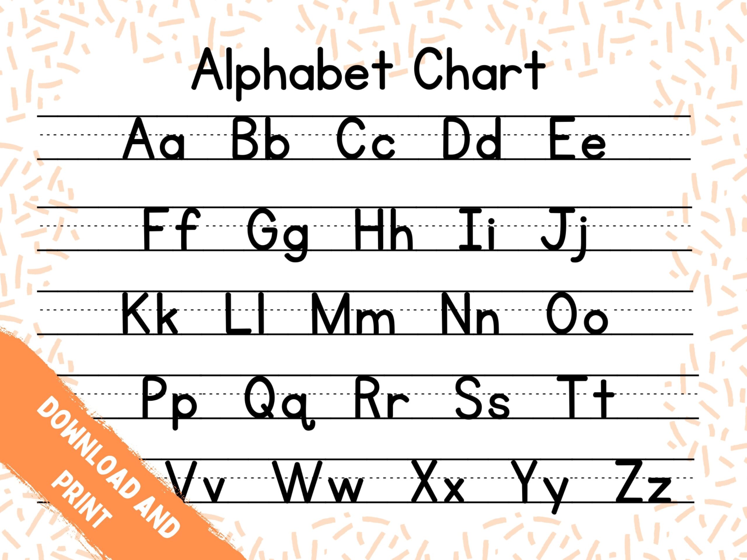 abc chart printable