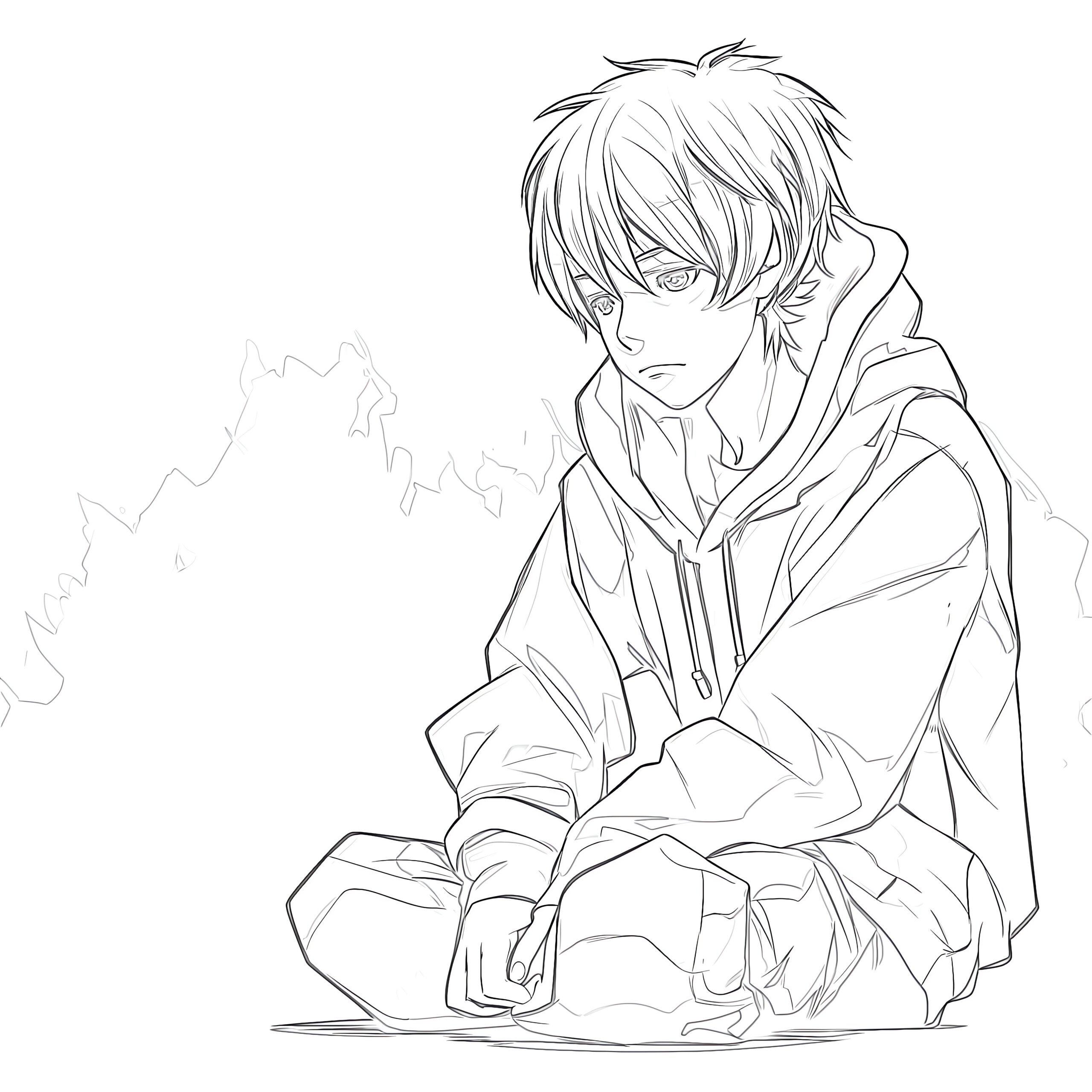 printable anime coloring pages