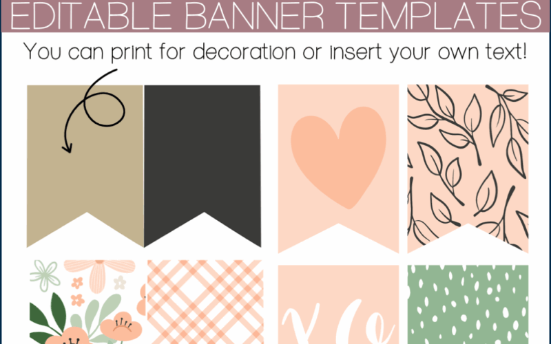 Printable Banner Templates Stephanie Nash A Touch Of Class