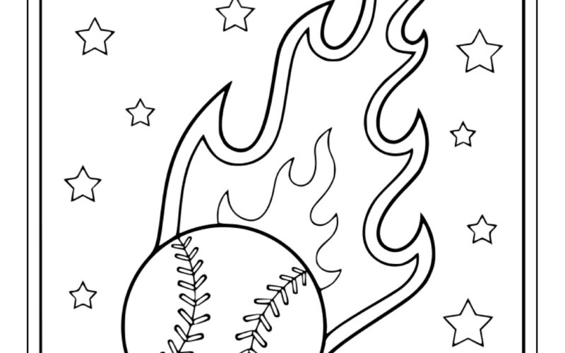 Printable Baseball Coloring Pages For Kids And Adults 100 Pages Instant Digital Download PDF Printable Baseball Player Coloring Sheets Etsy